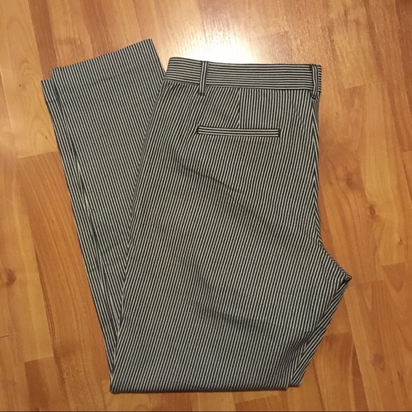 GAP Blue & White Striped Skinny Ankle Pants 14Tall - Picture 8 of 9